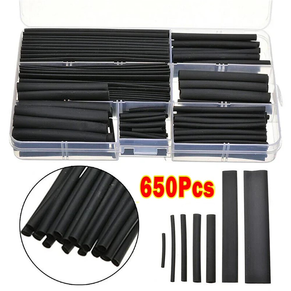 Sleeved Cable Kit - Black Heat Shrink Tube Waterproof Sleeve