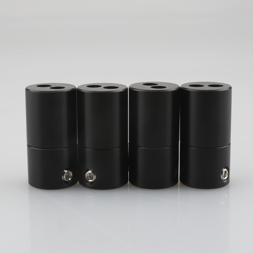 Sleeved Cable Kit - 4PCS Aluminum Alloy Hi-Fi Speaker Cable