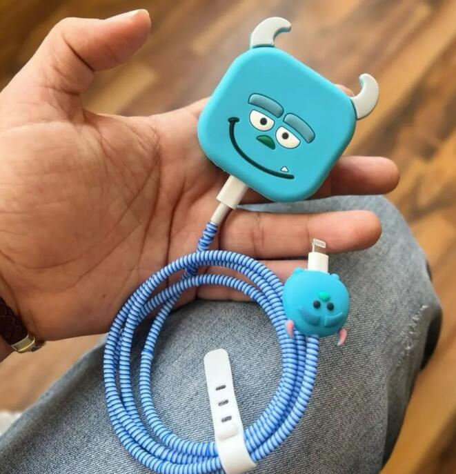 4Pcs/Set Cute 3D Cartoon Cable - Sleeved Cable Kit review and price