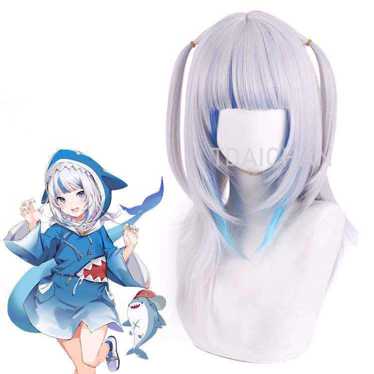 2025 Gawr Gura Cosplay Wig Whi - Gaming Accessories Korea review and price