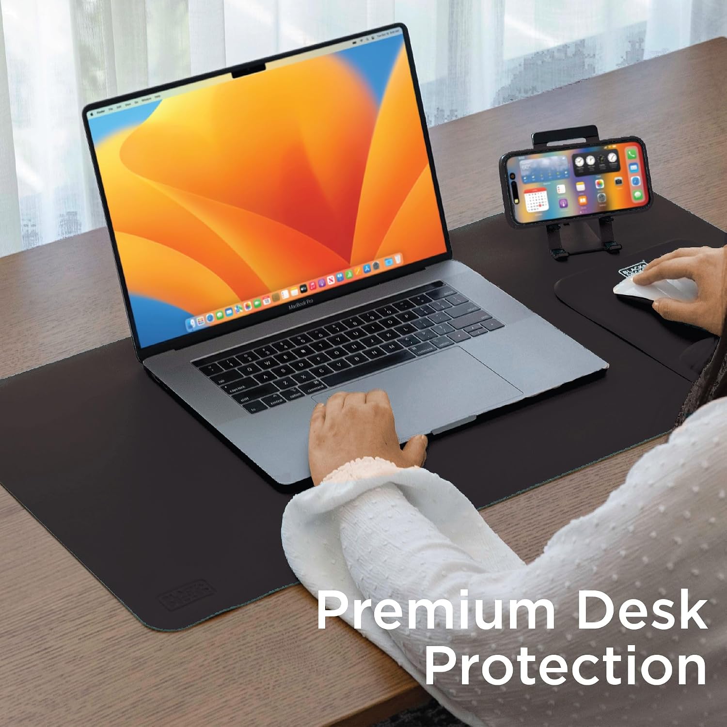 Faux Leather Desk Mat for Keyb - Gaming Office Accessories review and price