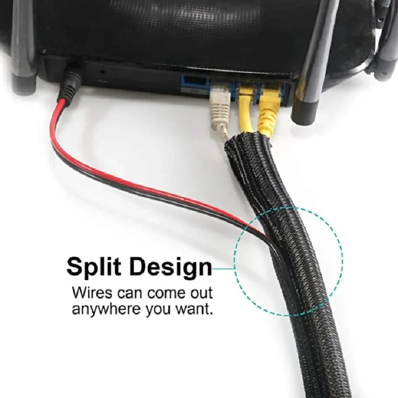 1m 3m 5m braided cable sleeve  - Sleeved Cable Kit review and price
