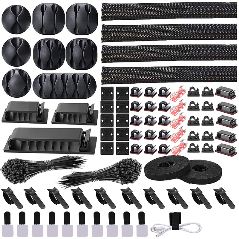 282/352/367 Pcs Cable Organize - Sleeved Cable Kit review and price